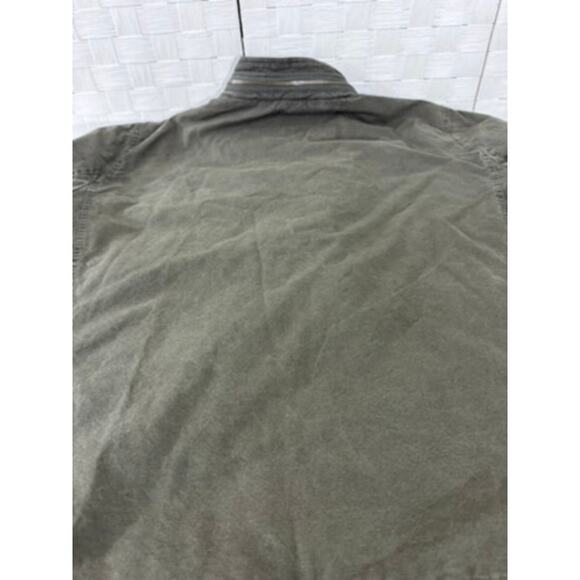 "Levis" Green Denim Quilted Lined Jacket Full Zip No Hood 3XL Mens Jacket Rugged - Picture 10 of 11